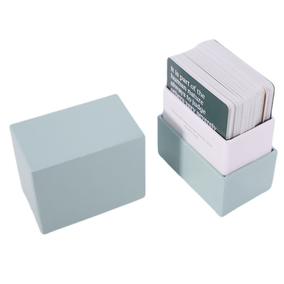 خرید کارتهای بازی قابل چاپ 280 گرمی ODM OEM Finish Paper Flash Cards Playing Cards with Deck Box online manufacture