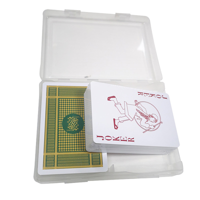 100 ضد آب PVC پلاستیکی پوکر گرگینه بازی کارت بازی کارت های پلاستیکی PVC با جعبه پلاستیکی
