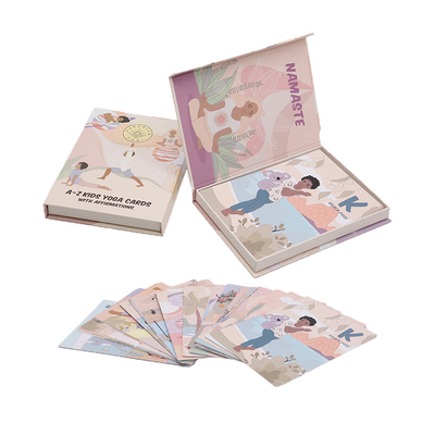 کارت تمرین یوگا کاغذی سفارشی برای حافظه آموزشی