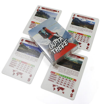 کارت های پوکر سفارشی با کاغذ سیاه هسته ای و چاپ طراحی سفارشی در اندازه 57x87 میلی متر برای بازی های بزرگسالان و تبلیغات