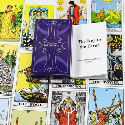 Wholesale Custom Size Eco-Friendly Durable Printable Tarot Cards for Beginners and Professionals